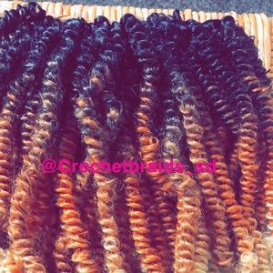 Crochet spring twist extensions